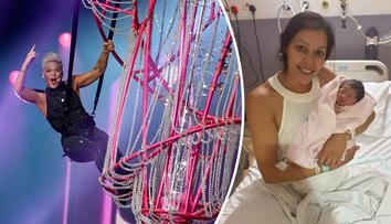V 9. měsíci na koncertě: Fanynka Pink porodila už při první písničce