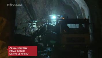 Čeští experti razí tunel metra ve Finsku. Odstřelují pod mořem