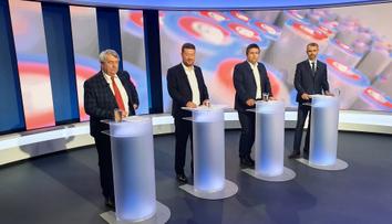 Lídři čtyř stran bojovali o poslední voliče. Podívejte se na záznam debaty