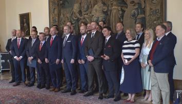 Premiér Fiala ocenil úspěšné baseballisty. Nádherný pocit, shodli se