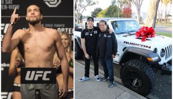 UFC zápasník splatil dluh! Otci koupil auto, které před 12 lety naboural