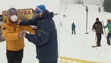 V Čenkovicích spustili vlek, lyžaři a obsluha napadli reportéra TV Nova
