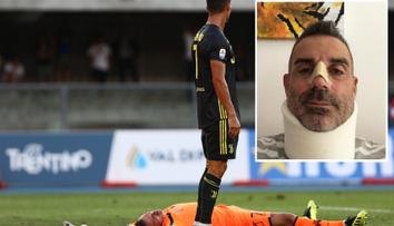 První zářez CR7 v Serii A: Gólman v bezvědomí se zlomeným nosem!