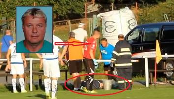 To je muž, který na fotbale srazil pěstí ženu! Trénuje místní kluky