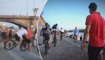 Cyklisté na náplavce kličkovali mezi lidmi. Jednoho chodce srazili