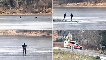 Bruslaři na Lipně hazardují, během chvíle se čtyři propadli!