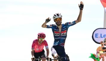 Na legendární Mont Ventoux vystoupal nejrychleji Paret-Peintre. Žlutý trikot drží Pogačar