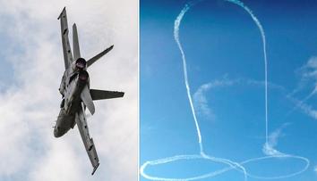 Na obloze se objevil obří penis. Piloti nás uráží, rozčilují se místní