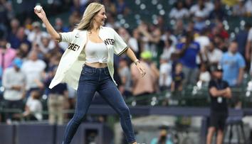 Sexy golfistka předvedla v MLB skvělý nadhoz, zahanbila i McGregora