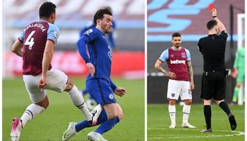 Přísná červená karta pro West Ham. Je to drsné, pronesl Souček