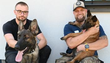 Policie představila nové čtyřnohé posily. Vuky a Soňa mají energie na rozdávání