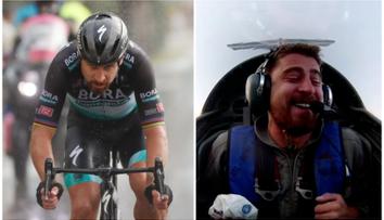 Sagan vyměnil stroje! Při přetížení 7,9 G mu zamrzl úsměv na tváři