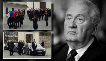 Pohřeb prezidenta Kováče: Zeman s Klausem dorazili pozdě!