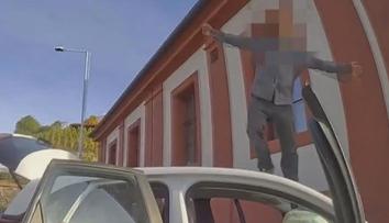VIDEO: Řidič naboural do zdi trójského zámku. Pak se choval jako smyslu zbavený