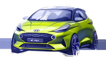 Hyundai přitvrzuje. Nová generace i10 vypadá na první skice drsně