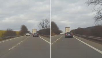 Blázen za volantem: Předjížděl přes plnou, vytlačil auto v protisměru