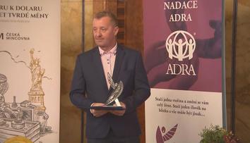 Skočil pro dvouletou dívenku do řeky. Cenu Michala Velíška získal Petr Jirout