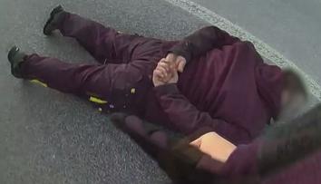 Řidič najížděl na skupinu celníků. Tvrdil, že si pletl brzdu s plynem