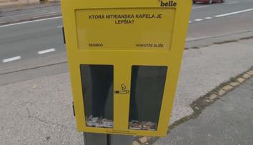 Hlasování pomocí nedopalků cigaret. Anketa diskriminuje nekuřáky!