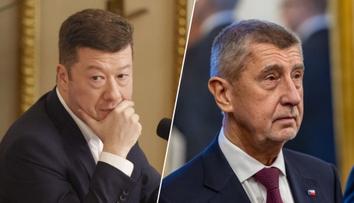 Krize ve vládní koalici. Okamura jednal s Babišem za zavřenými dveřmi
