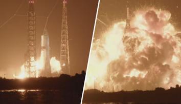 Raketa Jeffa Bezose při testu explodovala. Obloha se zbarvila do oranžova