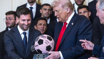 Trump přijal Messiho tým v Bílém domě. Argentinskou legendu přirovnal k Pelému