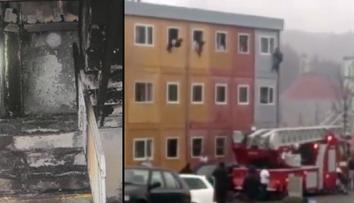 Zoufalí lidé skákali z oken! Video zachytilo požár v Poschle