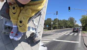 Motorkář na červenou objížděl kolonu. Na přechodu srazil kočárek s chlapečkem