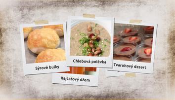 Rychlovky Ládi Hrušky: Sýrové bulky, chlebová polévka a termix