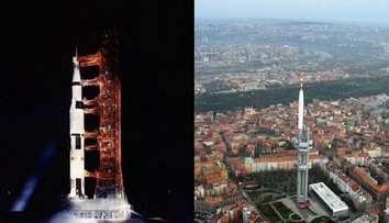 Apollo 11 znovu odstartovalo na Měsíc. Tentokrát z Žižkovské věže