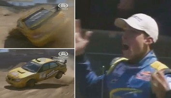 Colin McRae - hodil auto na střechu, zařadil jedničku a jel dál!