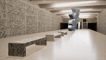 Hřib ukázal, jak bude vypadat stanice metra D. Ze stropu trčí socha dinosaura