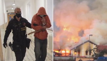 Požár papírny v Košťanech má viníka. Soud poslal do vazby muže