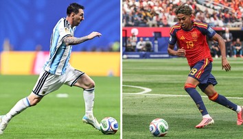 Messi ho jako miminko koupal, teď hrají o zlato. Snímek s Yamalem baví svět
