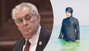 Zeman prozradil, co si myslí o burkinách v českých bazénech