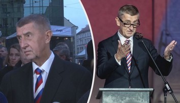 Babiš měnil kravatu, na Národní třídě na ní měl ruskou trikoloru
