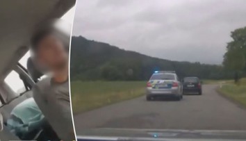 VIDEO: Muž se nechal natáčet při honičce! Zastavily ho až výstřely