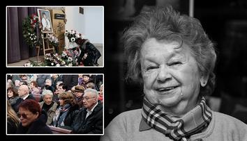 Lidé se loučili s Aťkou. Přišel Zíma i Zawadská, Gott poslal věnec