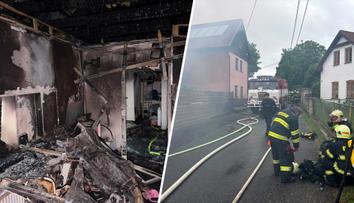 Od souseda začal hořet dům se 4 dětmi. Hasič na místě zjistil, že jde o jeho rodinu
