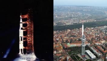 Apollo 11 znovu odstartovalo na Měsíc. Tentokrát z Žižkovské věže