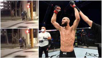 VIDEO: Nová hvězda UFC pomohla bezdomovci, dala mu peníze a burger
