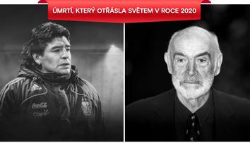 Sean Connery i Diego Maradona. Svět letos přišel o řadu osobností