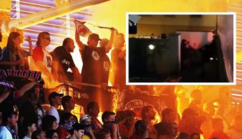 Chuligáni Plzně hodili židli na fans Lipska, pak v hotelu začala řežba