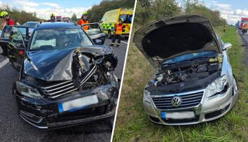 Na Liberecku se srazilo sedm aut. Na místě jsou zranění, silnice je uzavřená