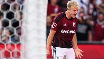 Hattrick za 23 minut. Sparťan Brunes řádil, potlesk poslal i bratranec Haaland