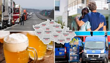 Nejlépe se žije na jihu Čech! Rozhodl nájem, pošta i pivo. PŘEHLED krajů