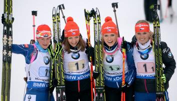 Bronz po osmi letech. České biatlonistky získaly dodatečnou medaili z olympiády