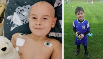 Malý fotbalista Matýsek (7) má těžký nádor na mozku. Rodina žádá o pomoc