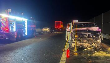 Hromadná nehoda uzavřela dálnici D1. Pět lidí se zranilo
