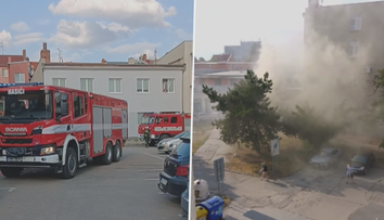 V Hodoníně vzplálo od fritézy bistro. Žena se nadýchala kouře, škoda sahá k milionu